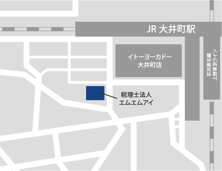 イトーヨーカドー大井町店の裏手です