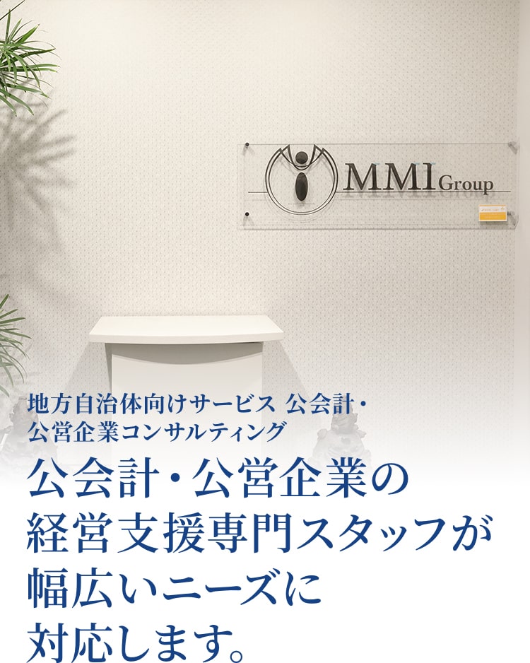 地方自治体向けサービス公会計・公営企業コンサルティング 公会計・公営企業の経営支援専門スタッフが幅広いニーズに対応します。